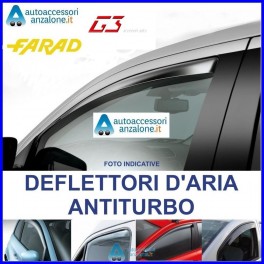 Deflettori antiturbo x Nuova Lancia Ypsilon 5porte dal 2011 